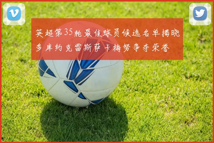英超第35轮最佳球员候选名单揭晓多库约克雷斯萨卡梅努争夺荣誉